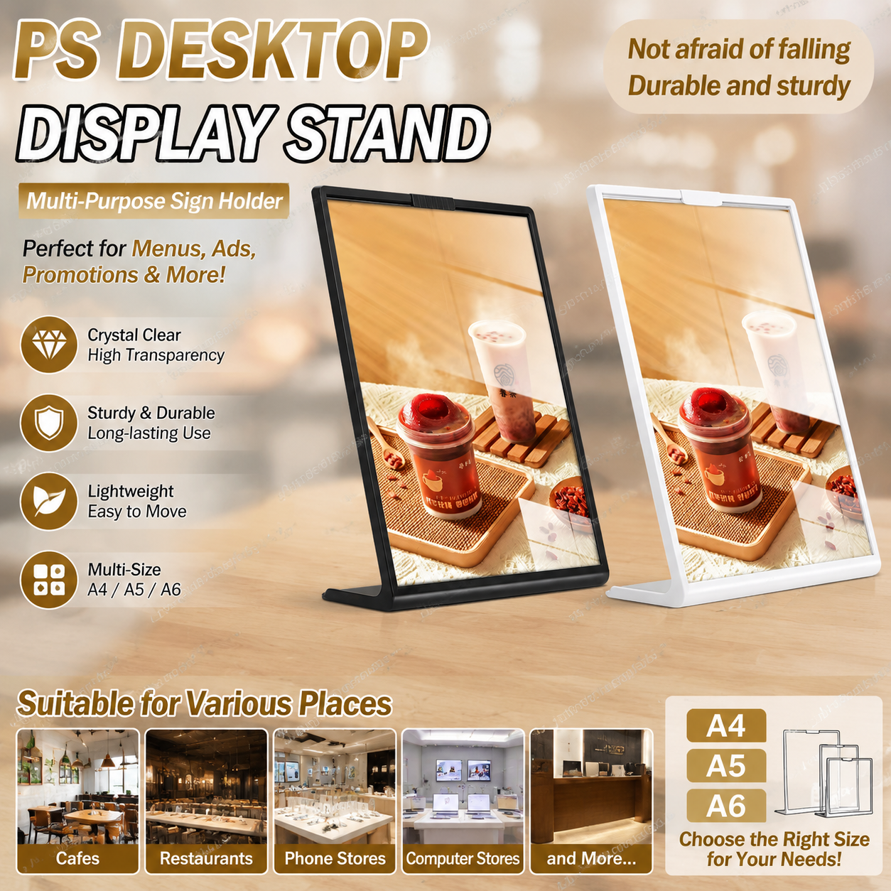 Graded Card Display - Café/Restaurant/Mobile Phone Store/Computer Store/And Other Multi-Purpose