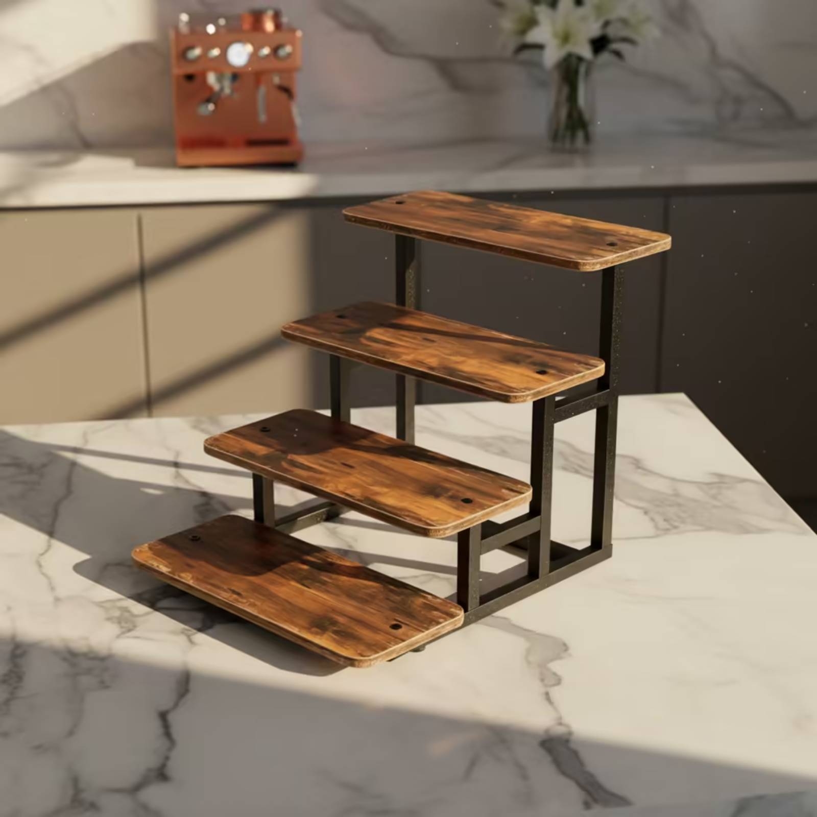 4-Tier Display Stand Tabletop  – Display Risers Set recenzja i cena