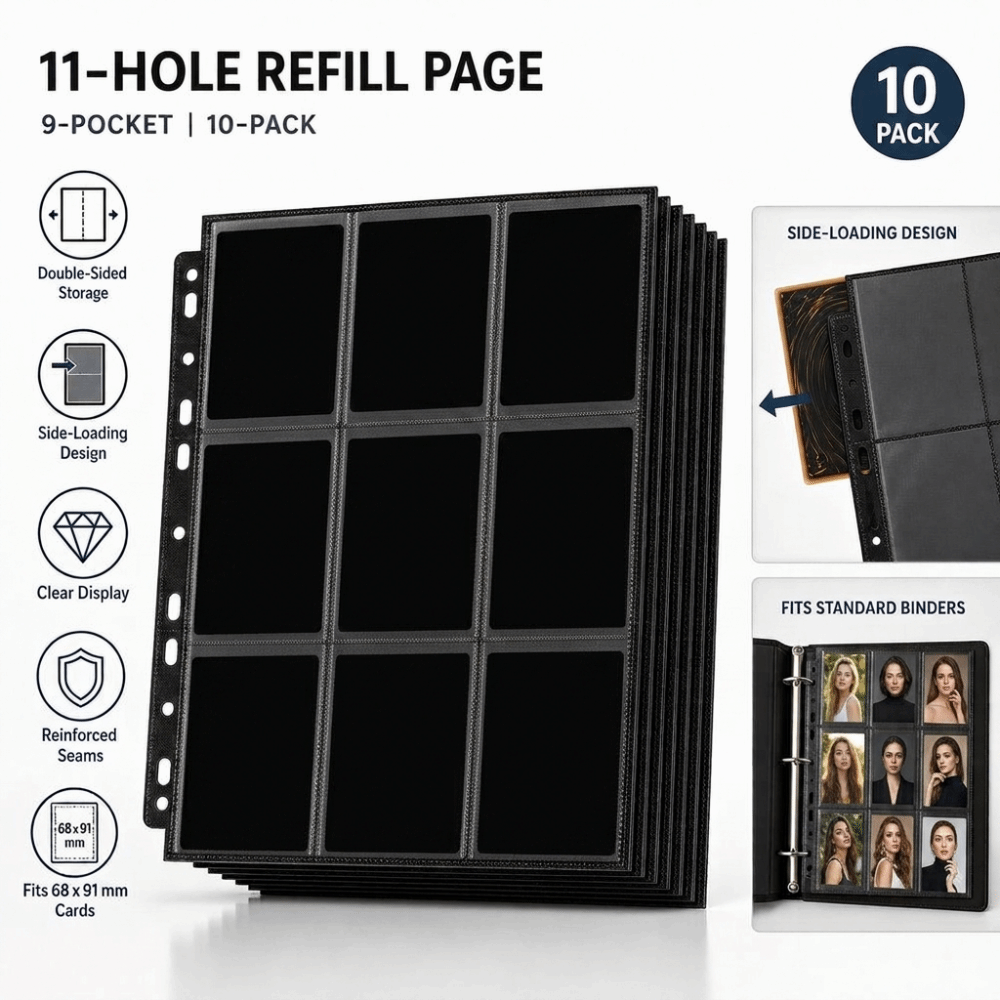 10Pcs 9-Pocket A4 Trading Card – Trading Card Binder recenzja i cena