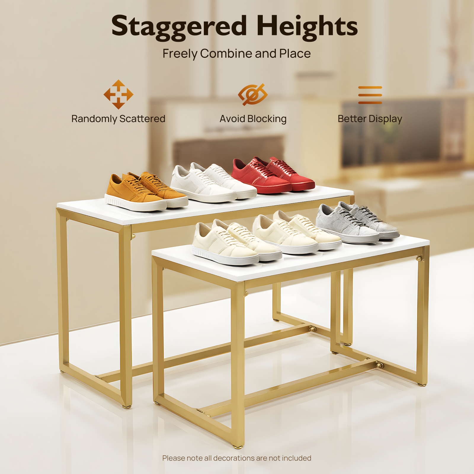 Metal Shoe Handbag Display Sta – Display Risers Set recenzja i cena