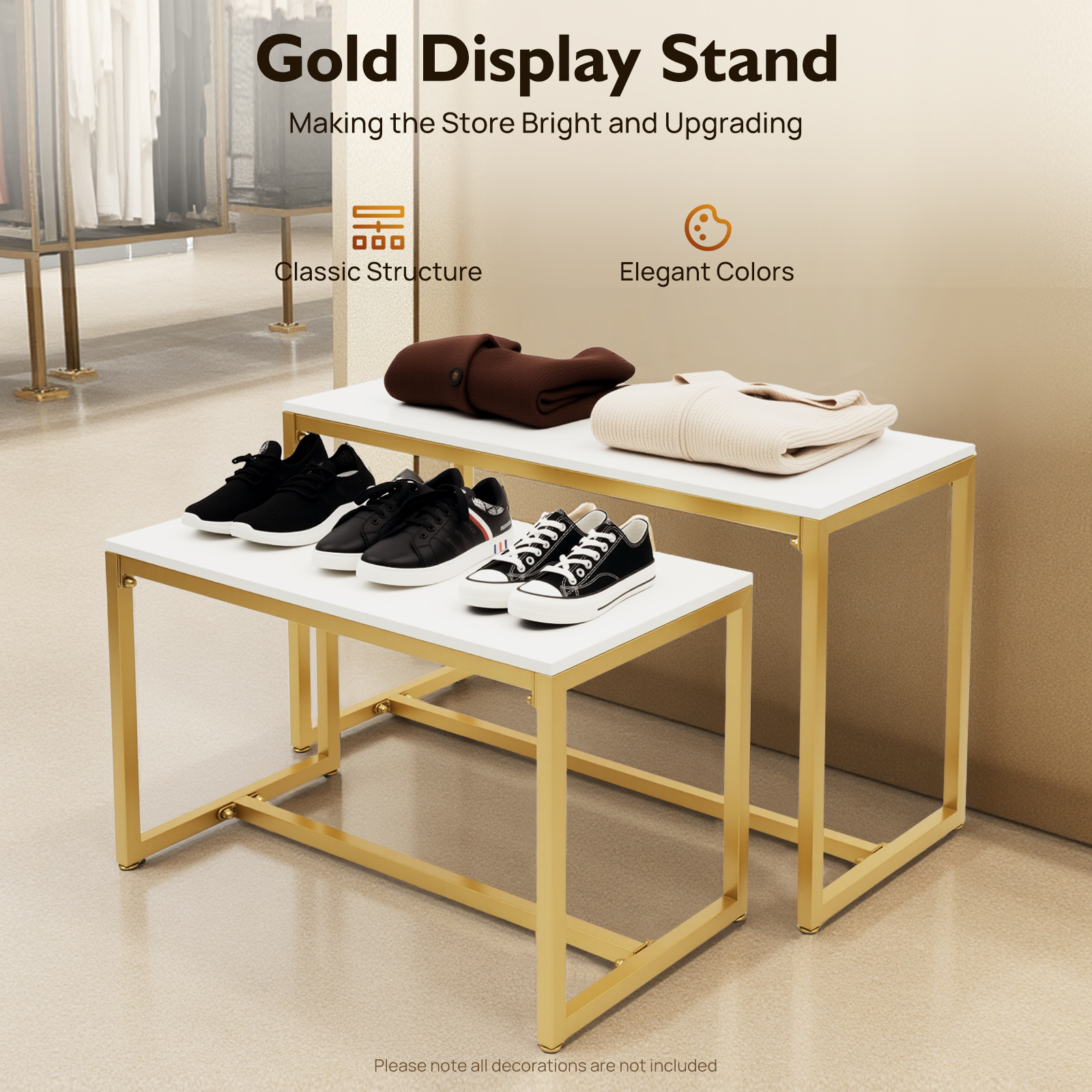 Metal Shoe Handbag Display Sta – Display Risers Set recenzja i cena