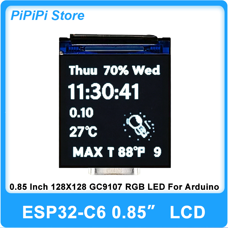 ESP32 C6 0.85 Inch 128X128 IPS – Graded Card Display recenzja i cena