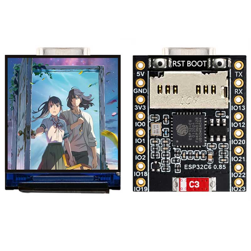 ESP32 C6 0.85 Inch 128X128 IPS – Graded Card Display recenzja i cena