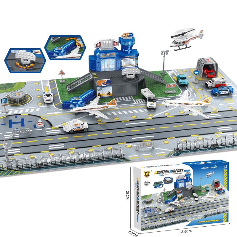 Children's Airport Scene Toy S – Model Airplane Plastic recenzja i cena