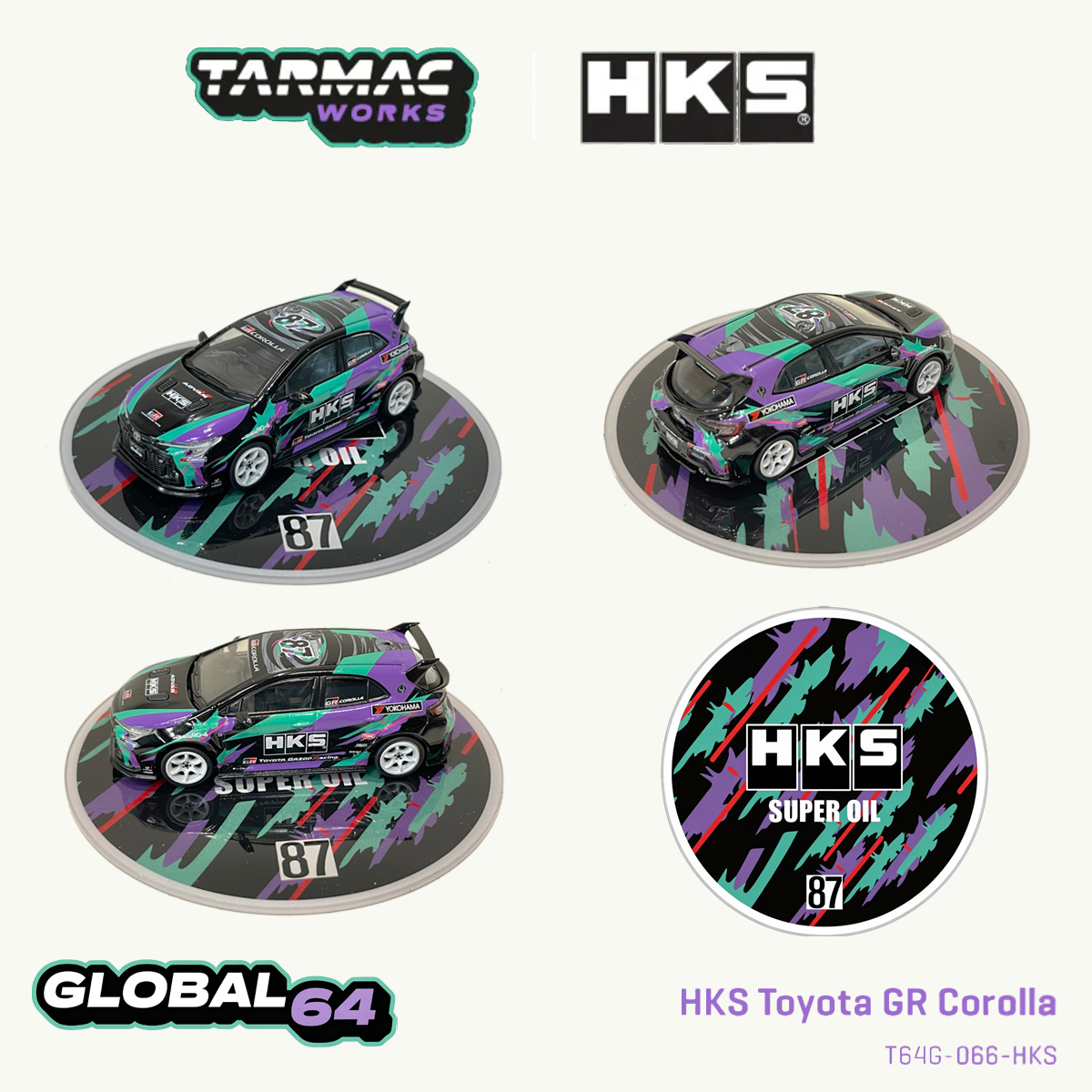 Tarmac Works T64G-066-HKS 1:64 – Die Cast Car 1 64 recenzja i cena