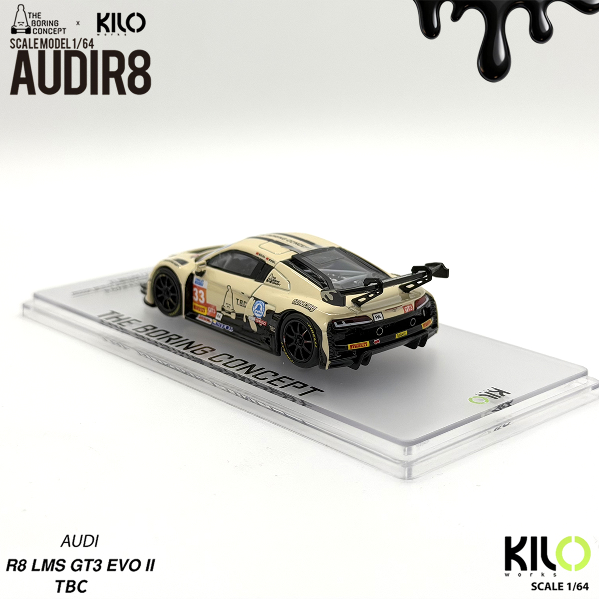 Kilo Works × TBC 1:64 Audi R8  – Die Cast Car 1 64 recenzja i cena