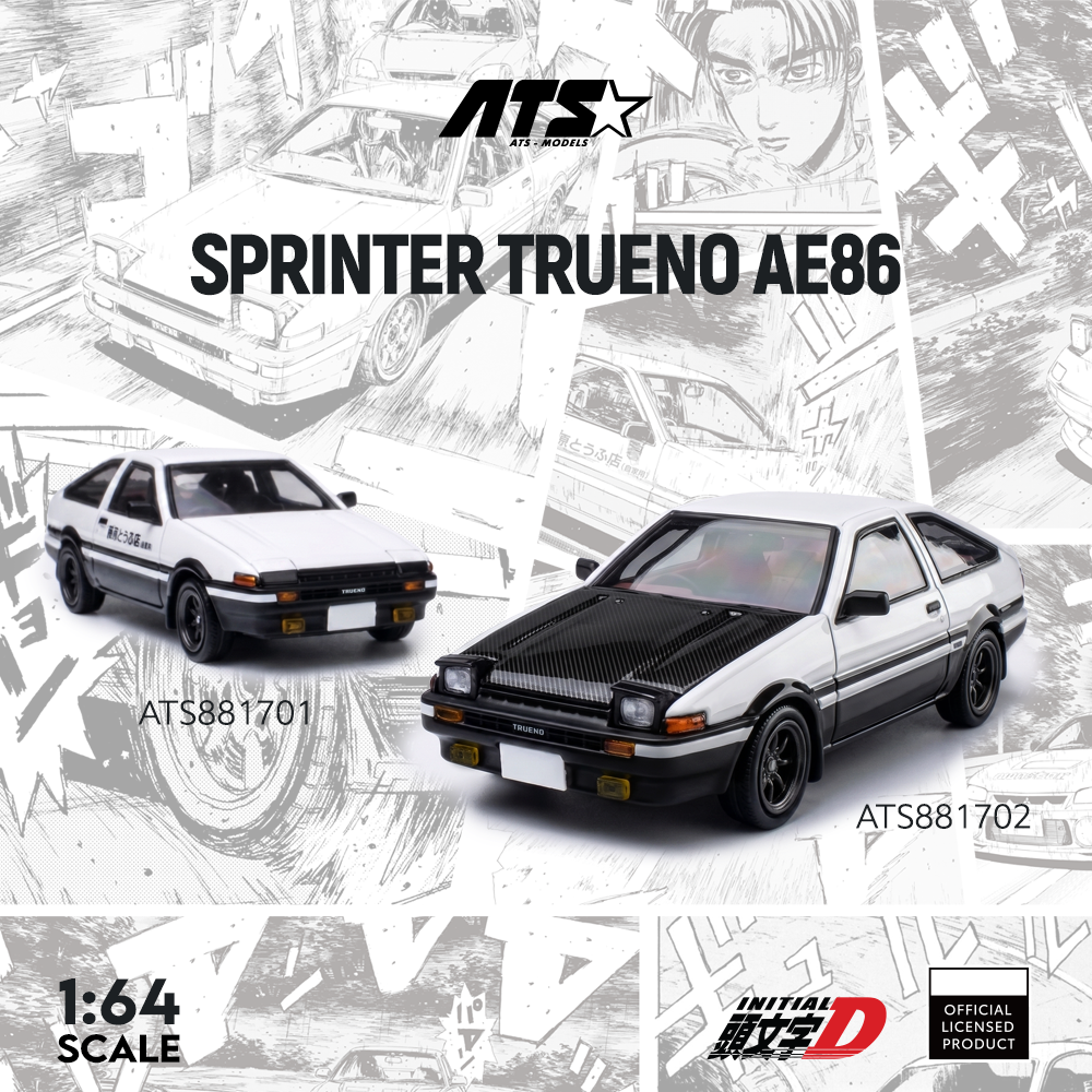 ATS 1:64 Sprinter Trueno AE86  – Die Cast Car 1 64 recenzja i cena
