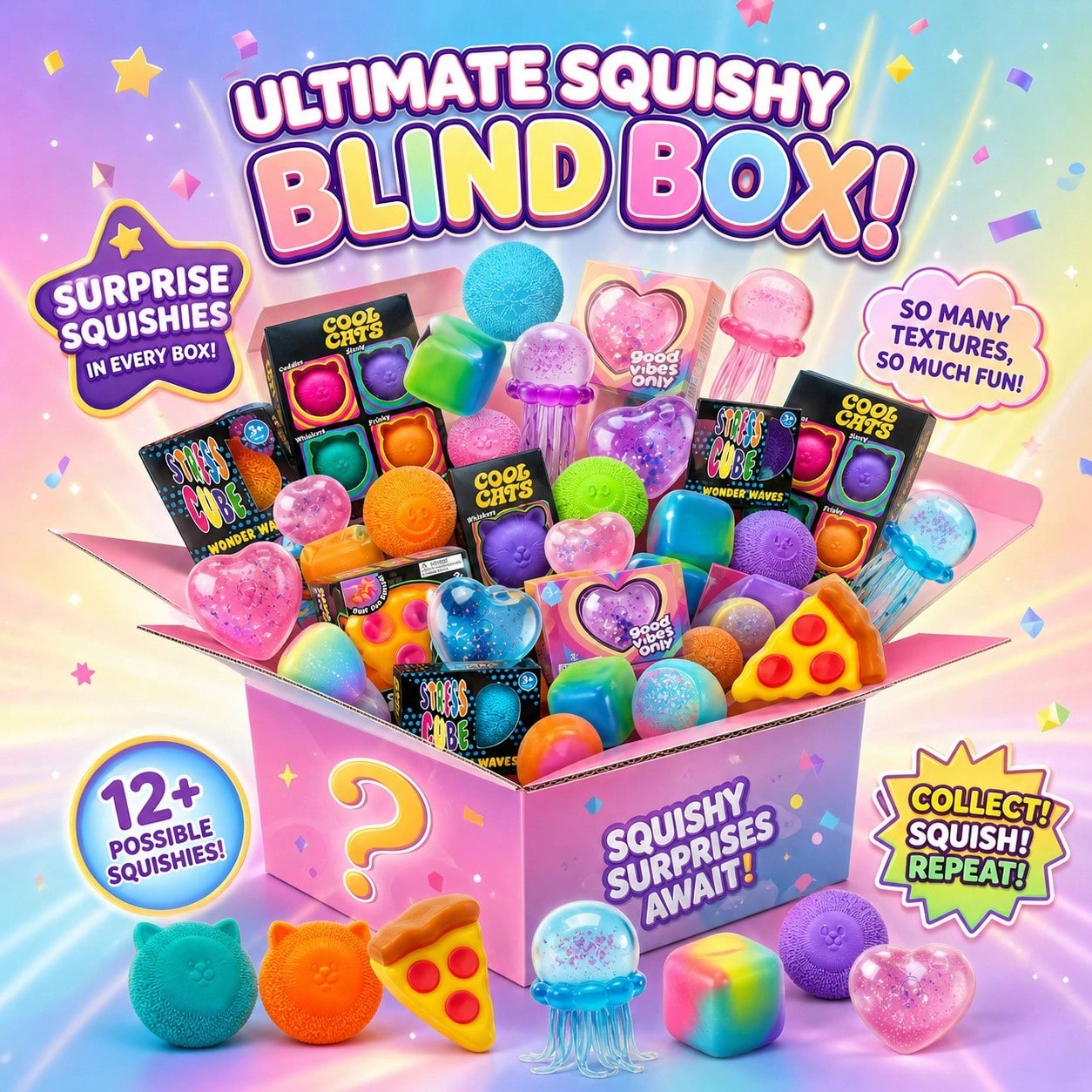 100+ Pieces Assorted Squishy F – Mystery Box Blind Bag recenzja i cena