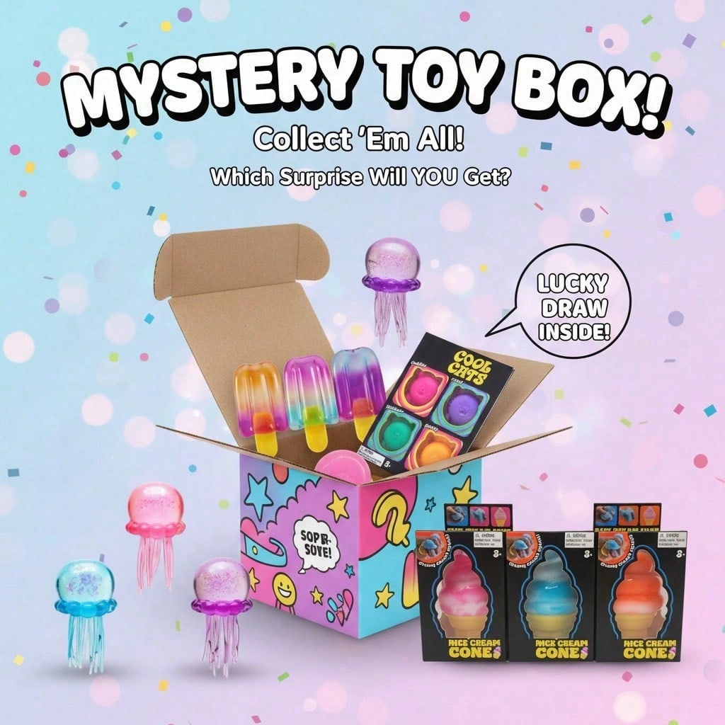 100+ Pieces Assorted Squishy F – Mystery Box Blind Bag recenzja i cena