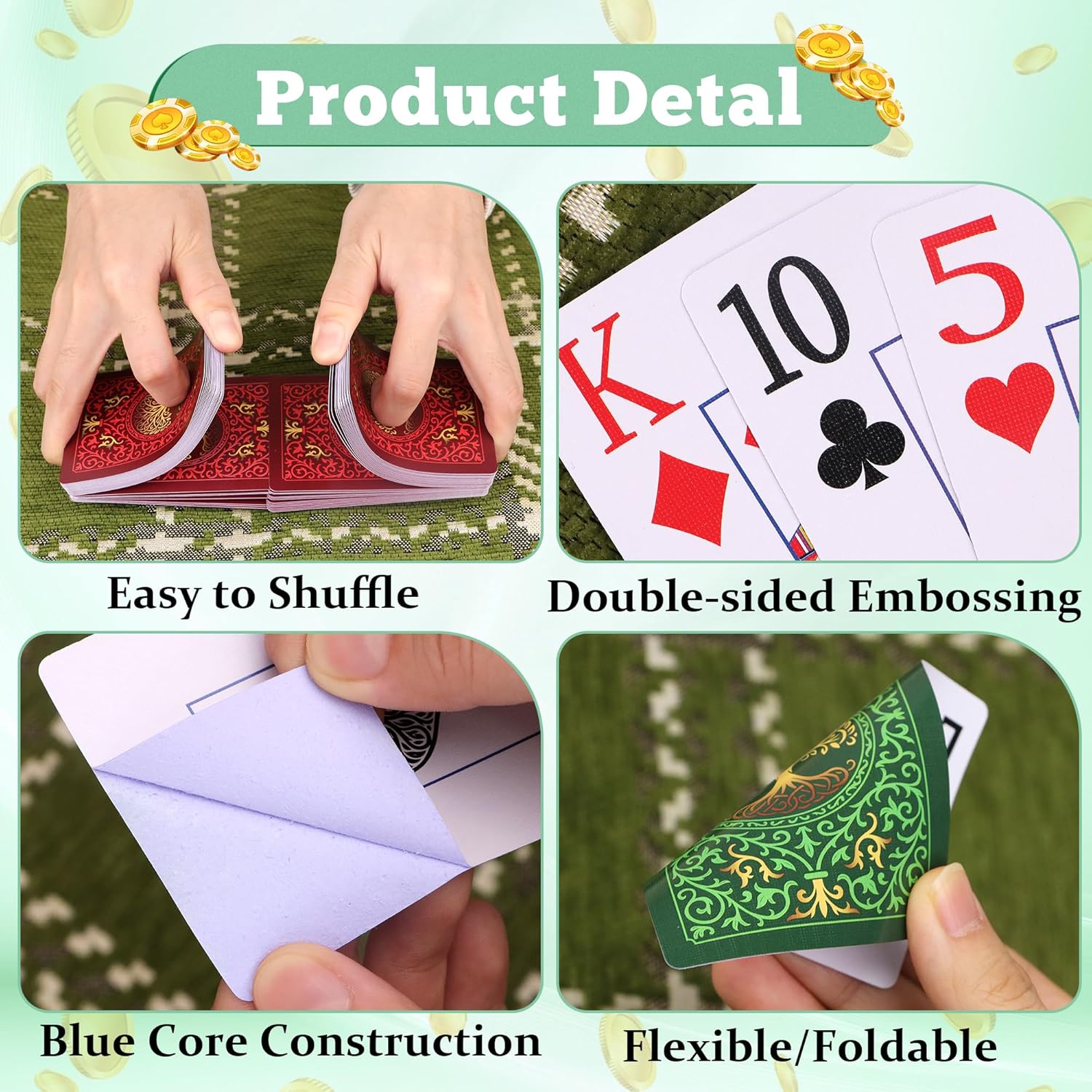2 Pack Playing Cards | Large P – Graded Card Display recenzja i cena