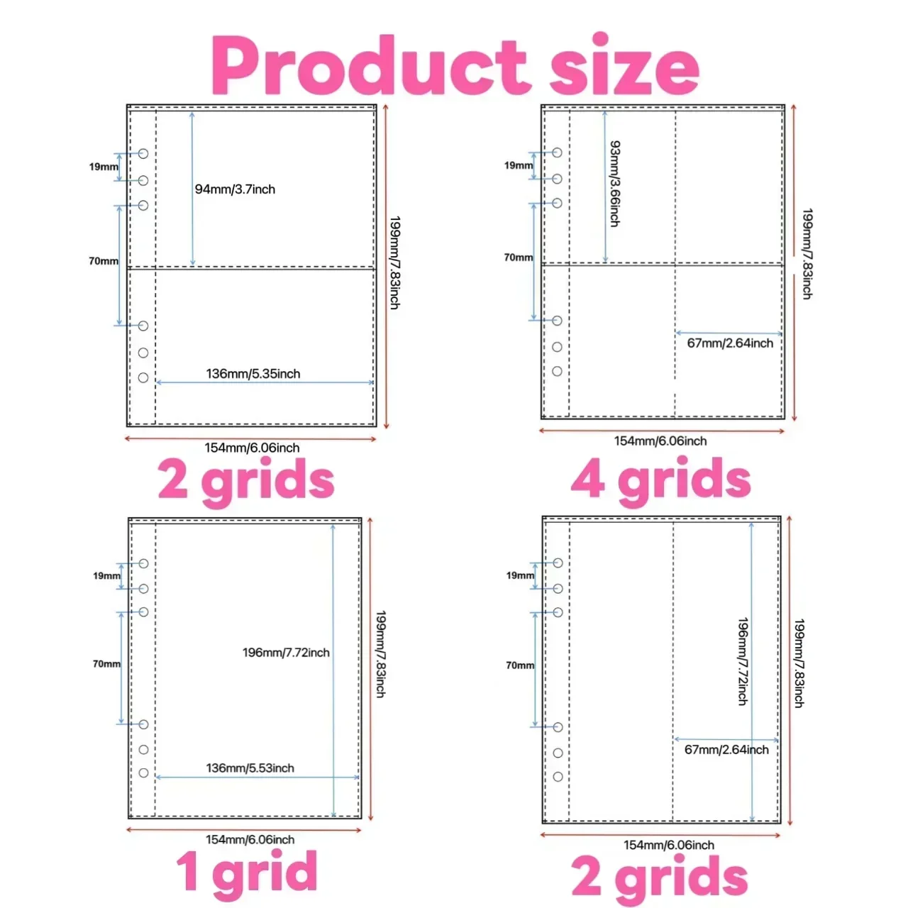 1-4 Grid Transparent Photocard – Trading Card Binder recenzja i cena