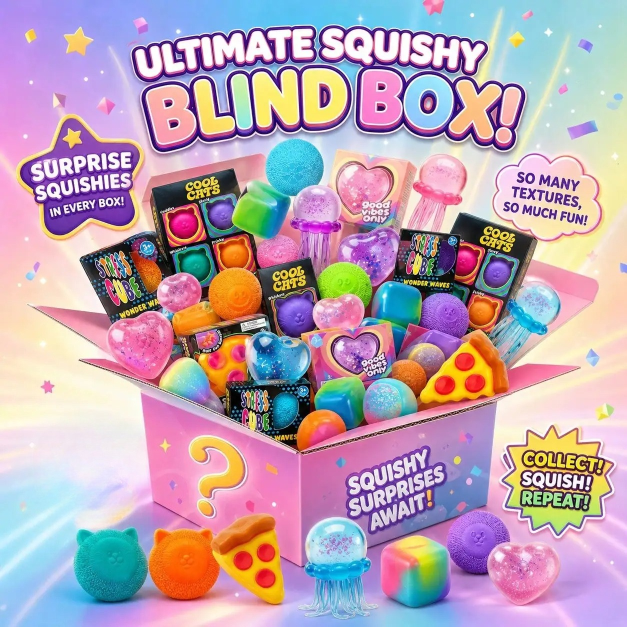 100+ Pieces Assorted Squishy F – Mystery Box Blind Bag recenzja i cena