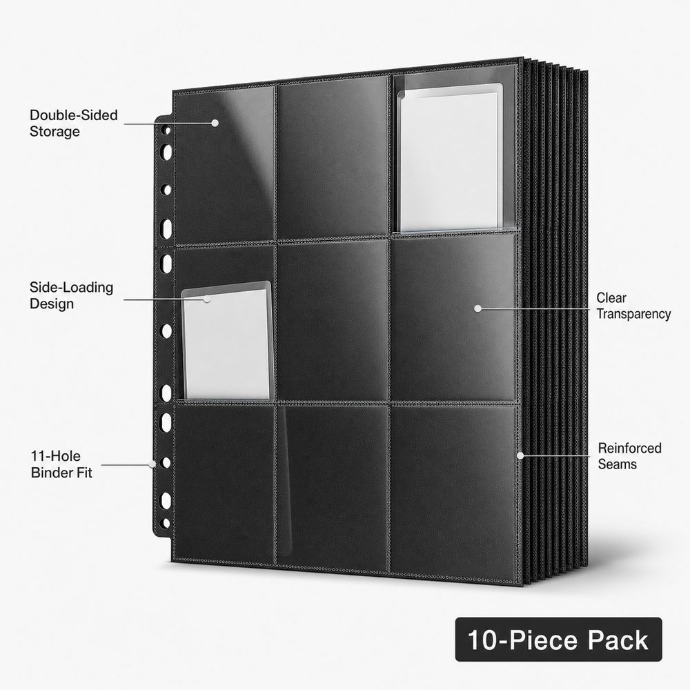 10Pcs 9-Pocket A4 Trading Card – Trading Card Binder recenzja i cena