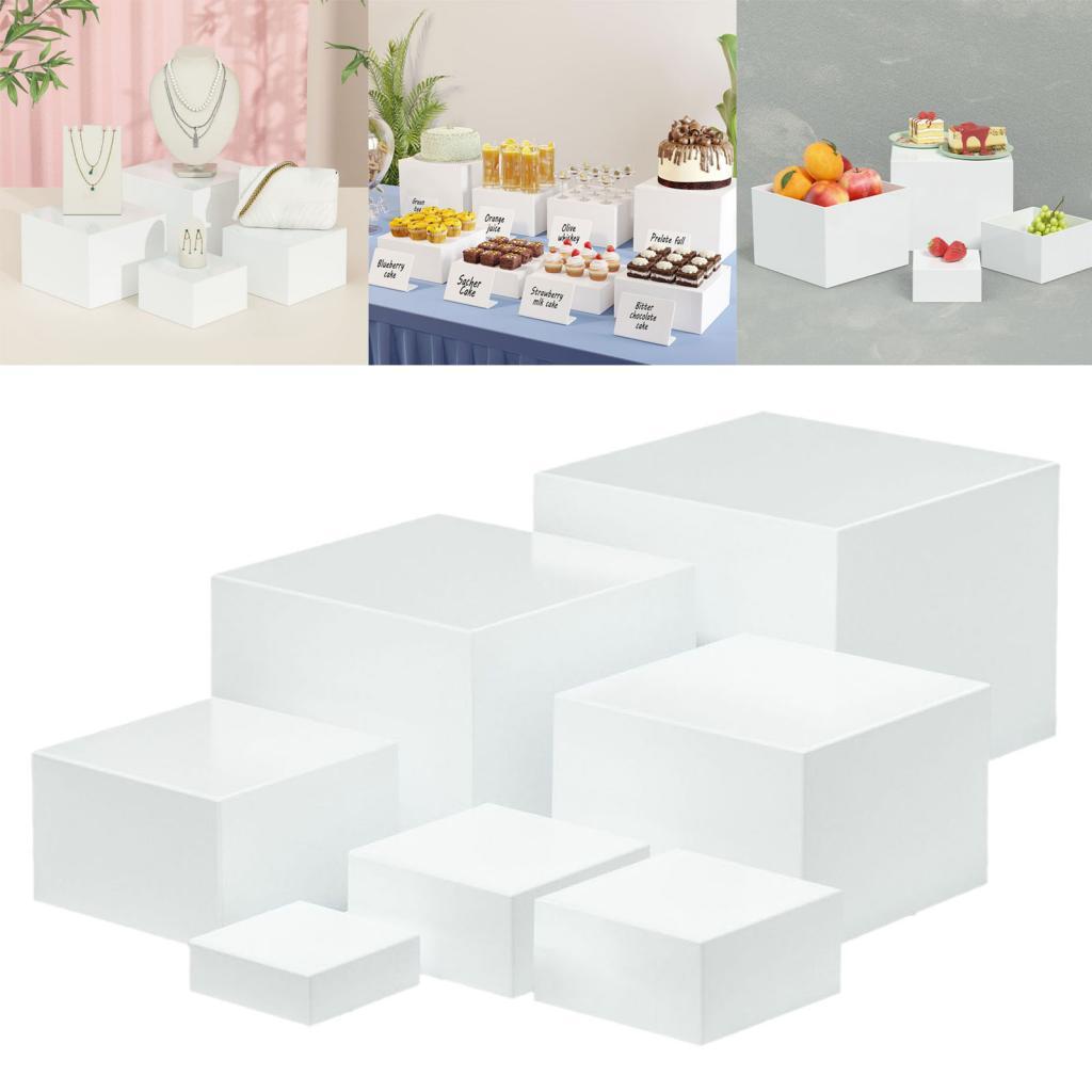7 Pieces Acrylic Cube Display  – Display Risers Set recenzja i cena