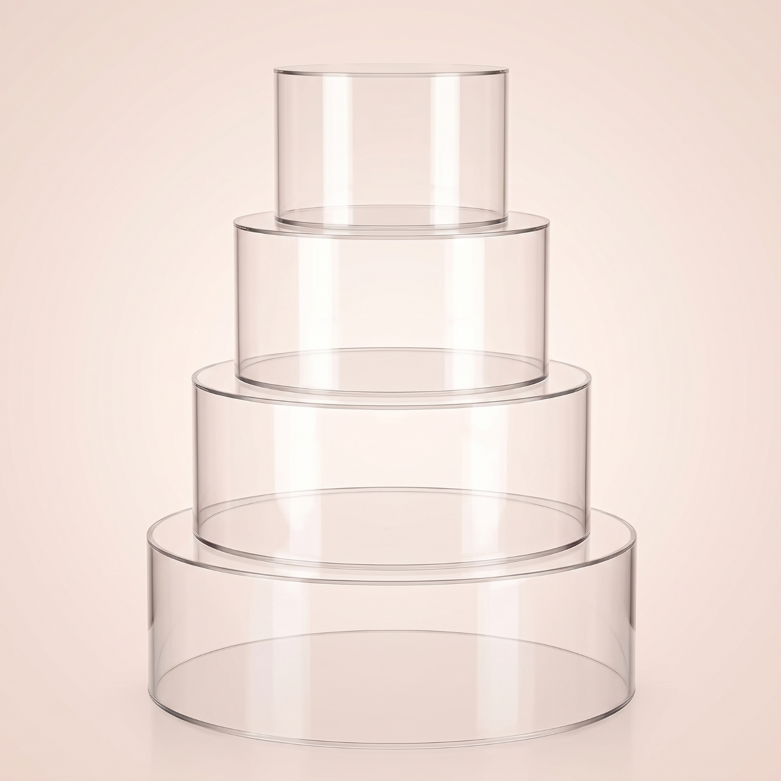4 Pieces Cake Display Cylinder – Display Risers Set recenzja i cena