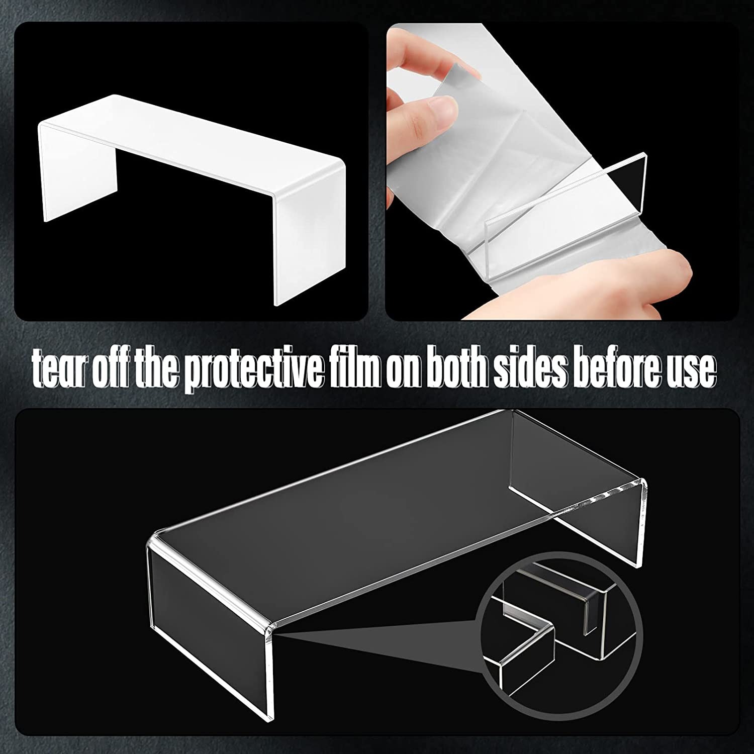 Clear Rectangular Acrylic Disp – Pop Display Shelf recenzja i cena